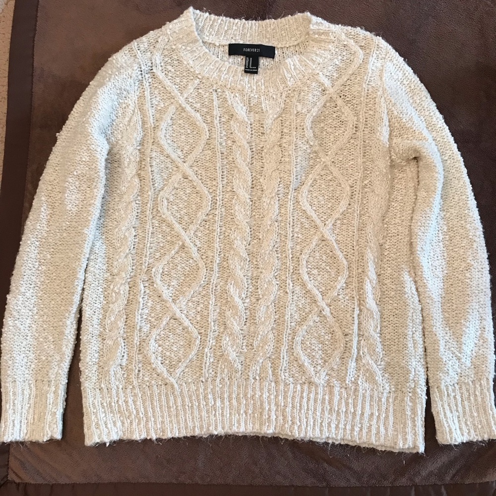 Forever 21 Cream Sweater